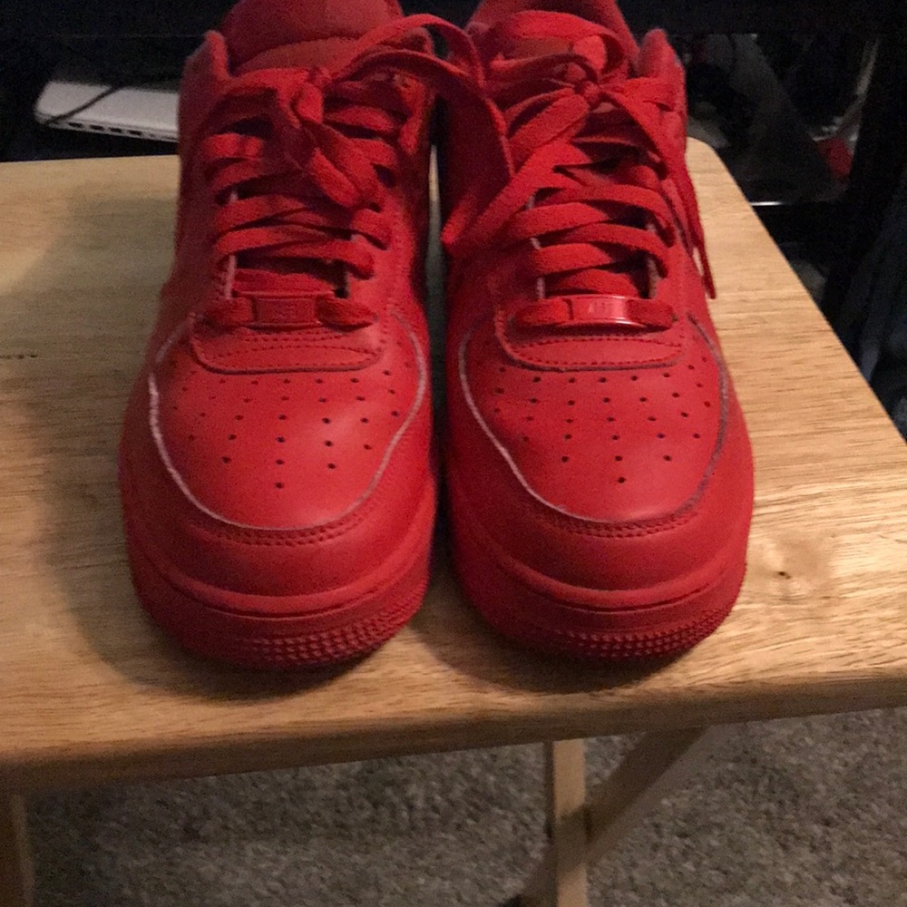Classic reds Air Force ones